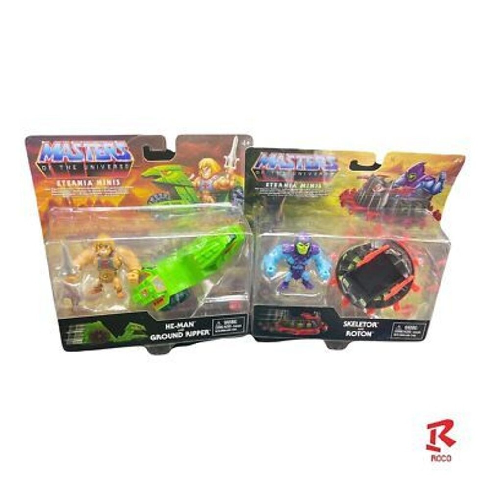 Masters of the Universe Eternia Minis Skeletor Roton  He-Man Ground Ripper New